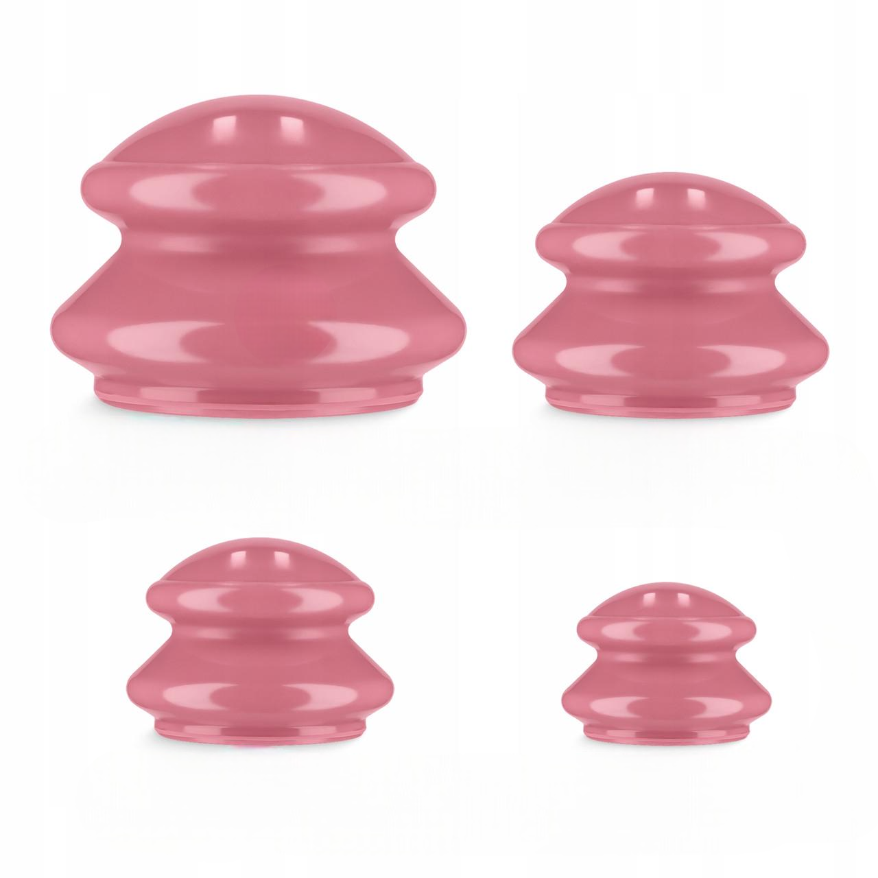 Банки вакуумні масажні 4fizjo для тіла 4 шт. Pink (P-5907739314925)