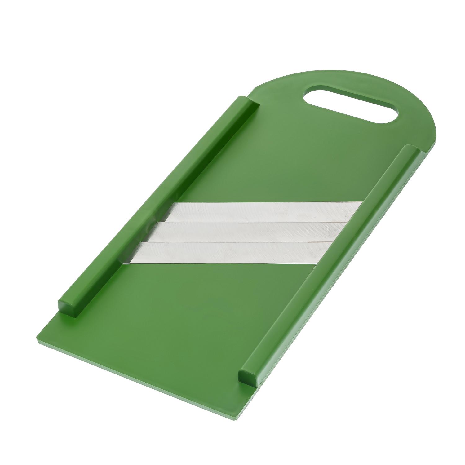 Шинковка для капусты и нарезки овощей/фруктов ручная пластиковая 3 лезвия 16,5х39 см Зеленый (86793) - фото 3 Шинковка для капусты и нарезки овощей/фруктов ручная пластиковая 3 лезвия 16,5х39 см Зеленый (86793) - фото 3