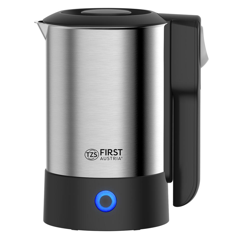 Електрочайник First FA-5425-4 нержавіюча сталь 0,6 л 1000 Вт Чорний (28916228) - фото 8