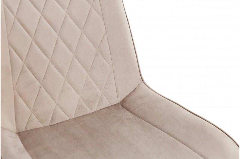 Кухонний стілець Мікс Меблі Korfu велюр Мокрий пісок/Чорний - фото 11