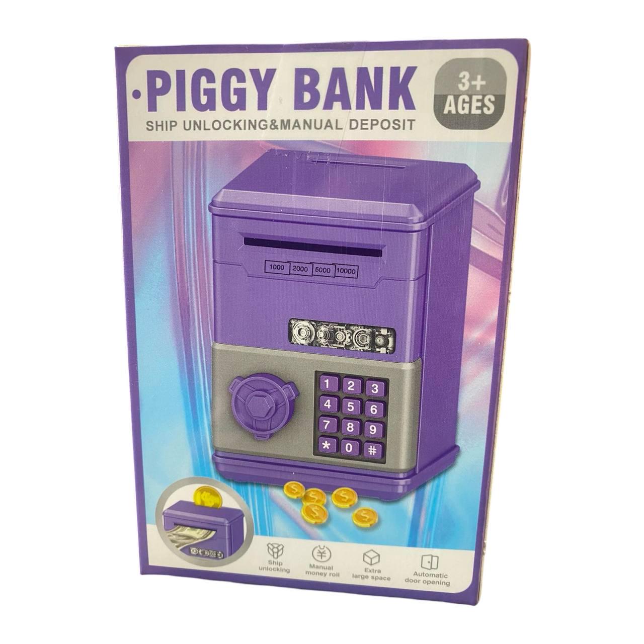 Сейф-копилка на батарейках с кодовым замком Фиолетовый (JKL-028)