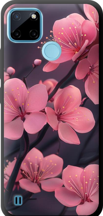 Чехол на Realme C25Y Пурпурная сакура (6075b-2553-42517)