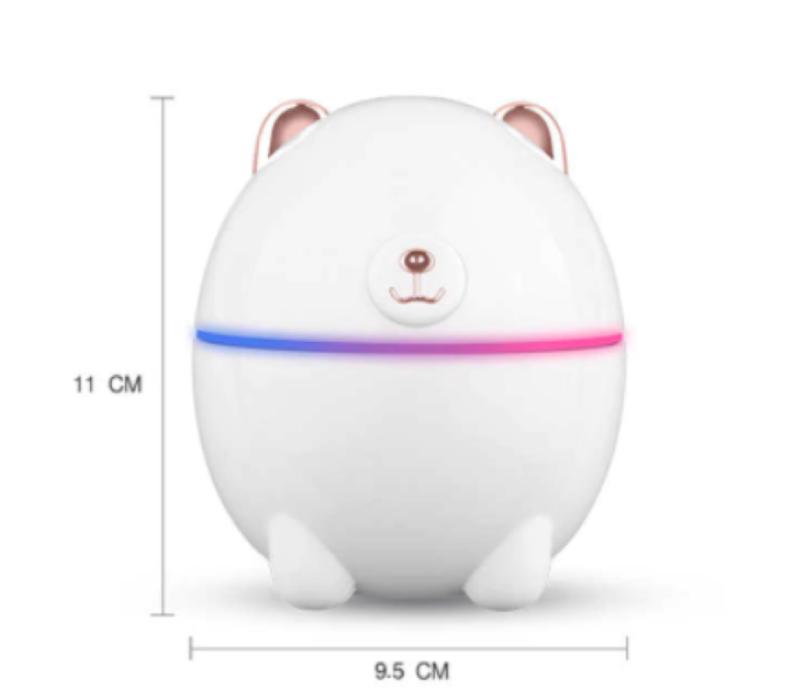 Увлажнитель воздуха Полярный медведь USB Aroma Humidifier 6074 Polar bear с LED-подсветкой на 7 цветов Белый (1263) - фото 2