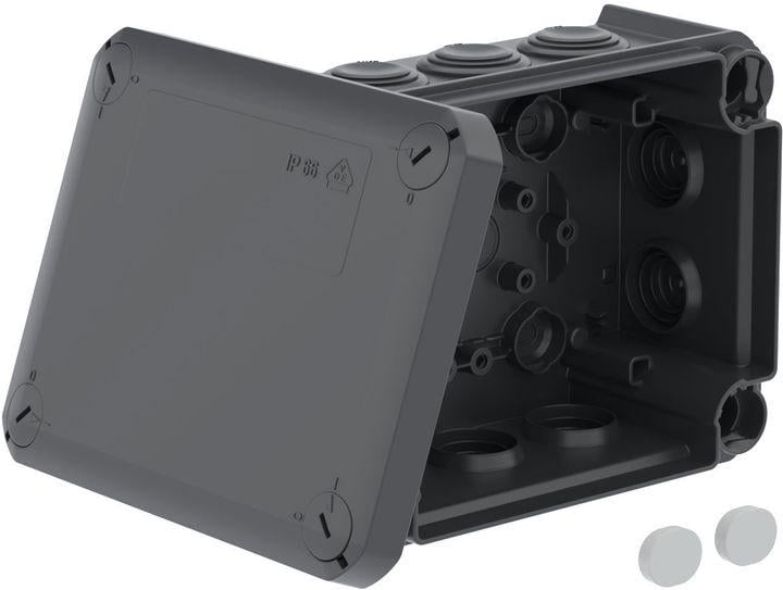 Коробка монтажная распределительная Neomax IP66 190x150x75 мм Черный (NX1147) Коробка монтажная распределительная Neomax IP66 190x150x75 мм Черный (NX1147)