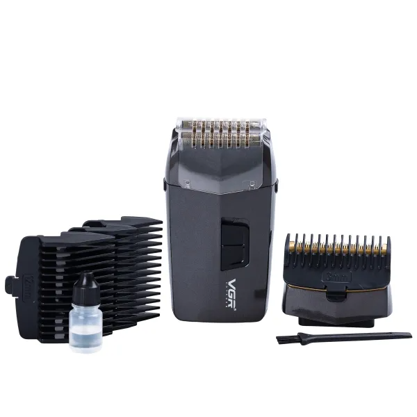 Шейвер-тример VGR V-086 зі знімними насадками акумуляторний Сірий (30067211)