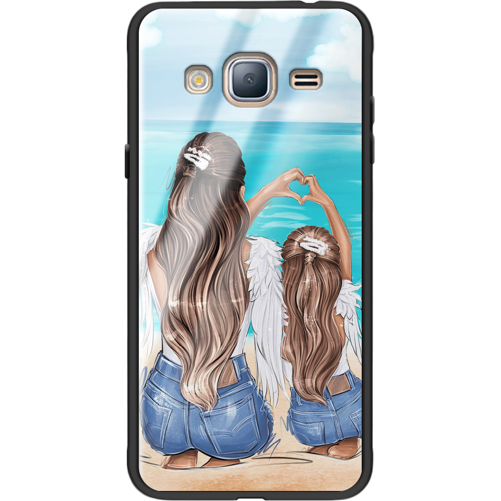Чохол BoxFace Samsung J320 Galaxy J3 Family Vacation Чорний силікон з склом (24962-up2380-37742)