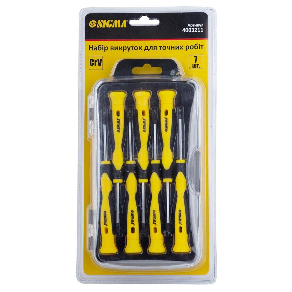 Набор отверток Sigma CrV 7 шт. в кейсе (4003211) - фото 3 Набор отверток Sigma CrV 7 шт. в кейсе (4003211) - фото 3