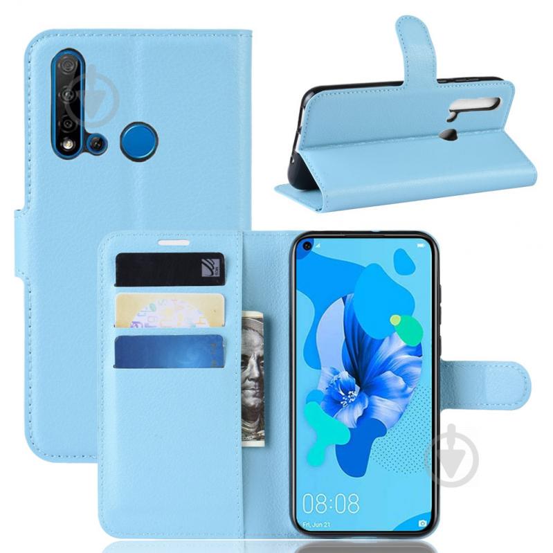 Чехол-книжка Litchie Wallet для Huawei P20 Lite 2019 / Nova 5i Blue (hub_ElxN06324) - фото 2