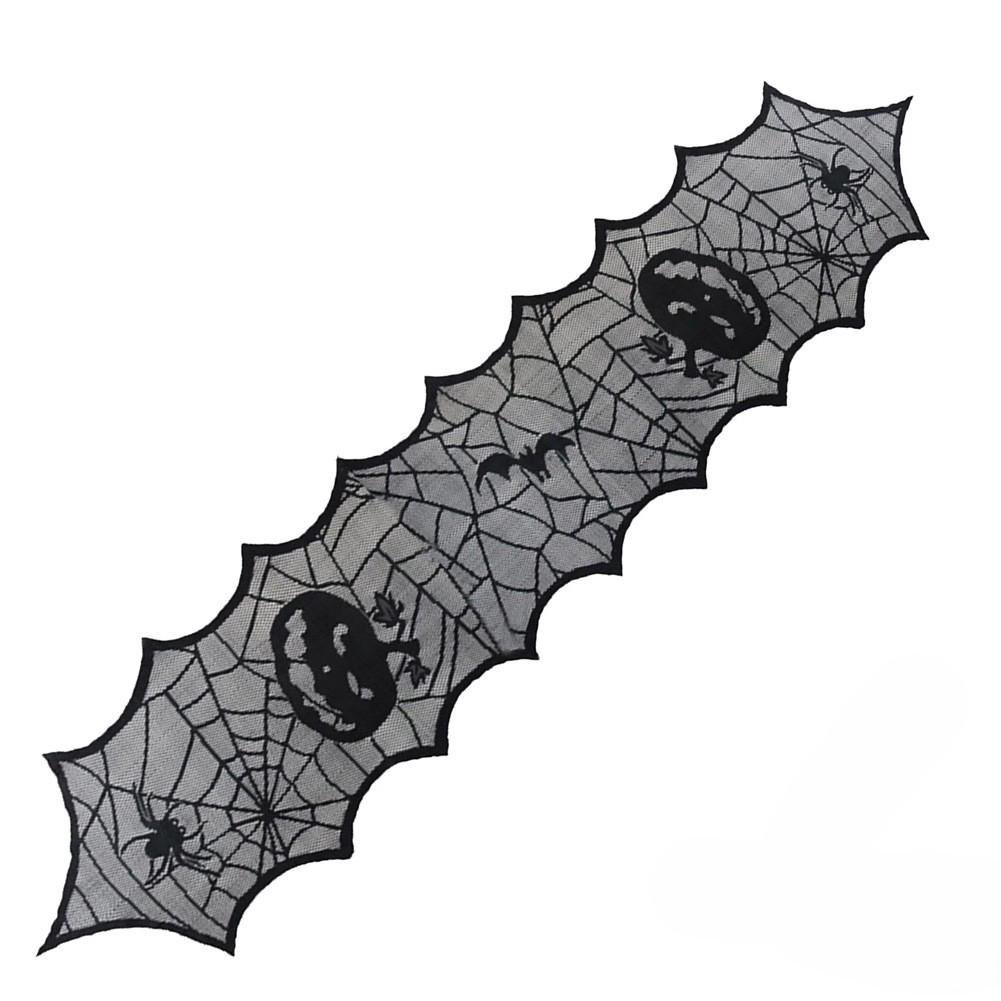 Скатерть на Хэллоуин Тыквы дорожка 183x46 см Черный (461830) Скатерть на Хэллоуин Тыквы дорожка 183x46 см Черный (461830)