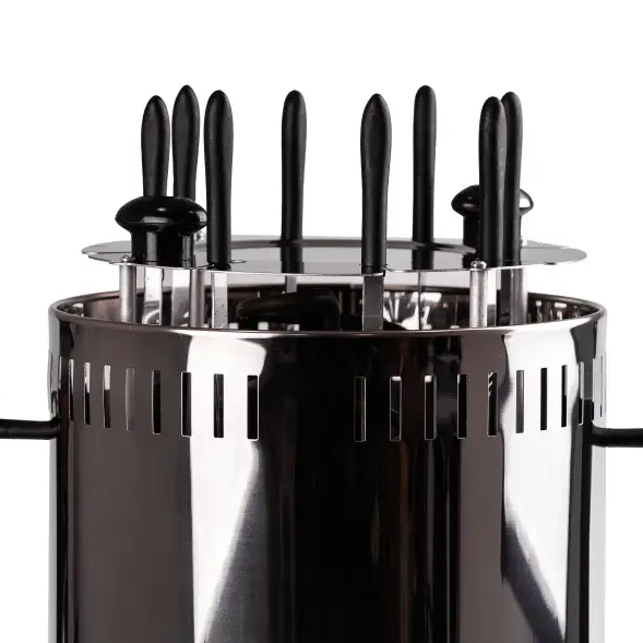 Электрошашлычница вертикальная Sokany SK-6113 на 8 шампуров - фото 3 Электрошашлычница вертикальная Sokany SK-6113 на 8 шампуров - фото 3