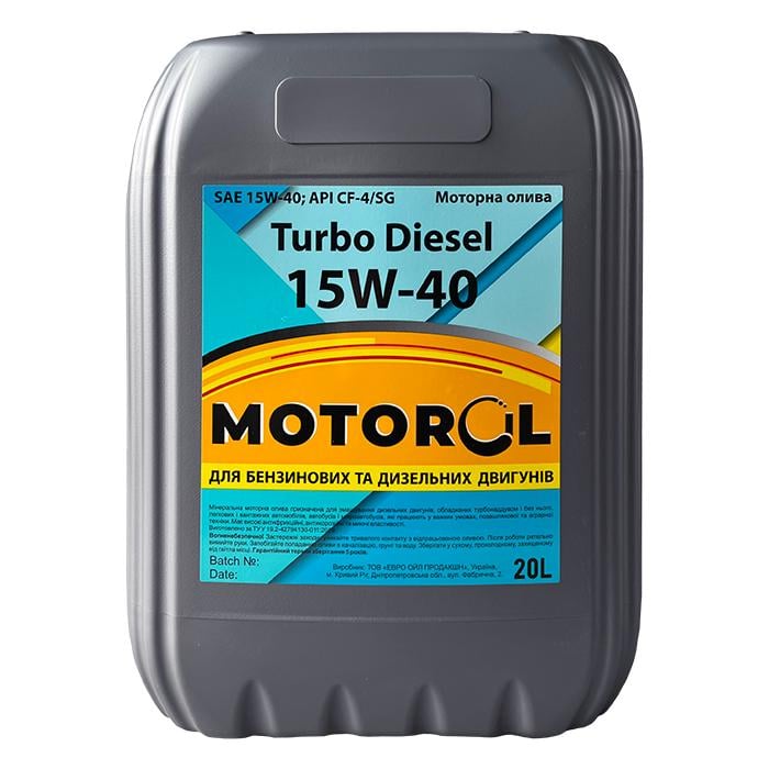 Автомобільна моторна олива MOTOR OIL Turbo Diesel 15W-40 20 л (198719)