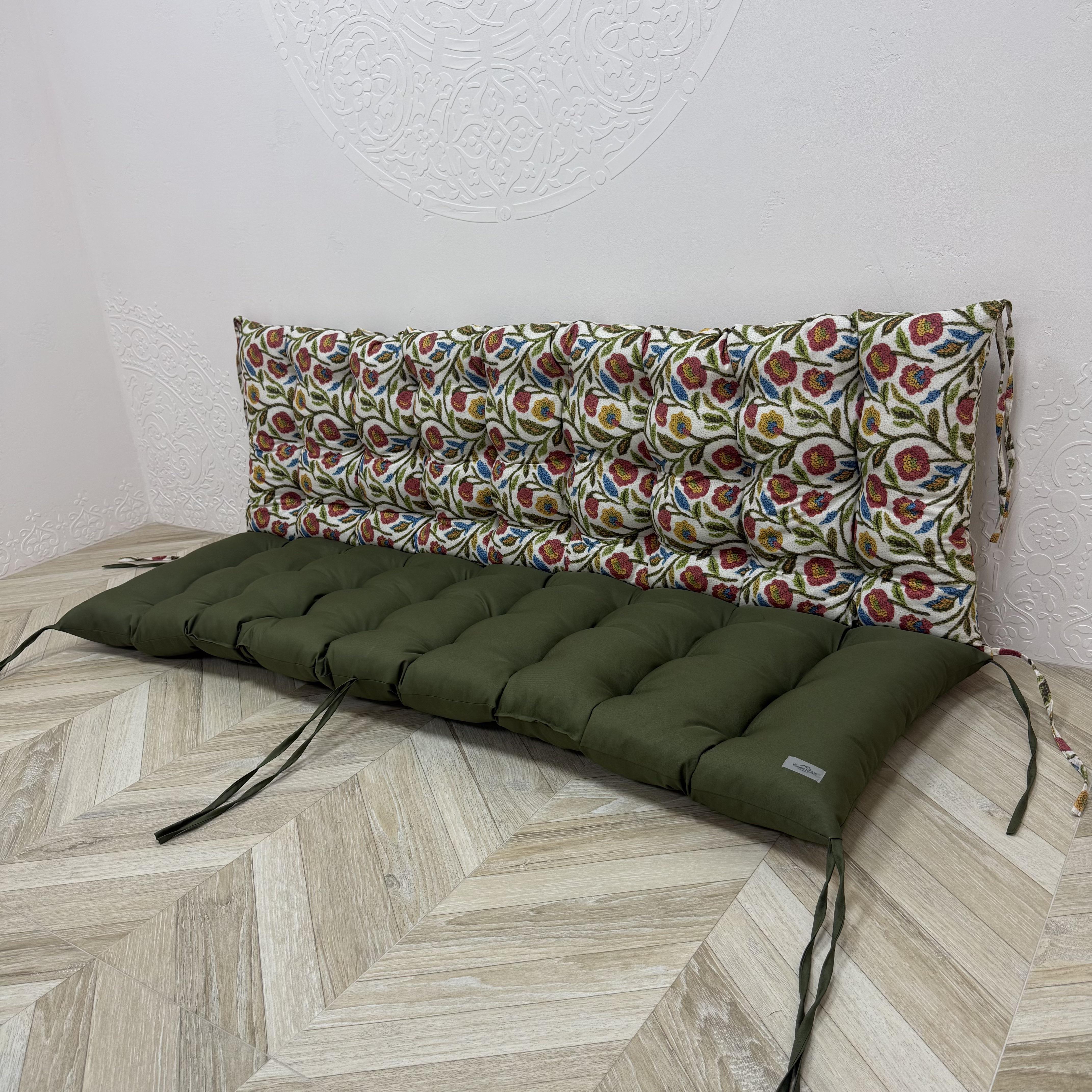 Подушка Comfort Home Bundle на піддони/гойдалки/каркаси/садові меблі комбінована 150х50х50 см