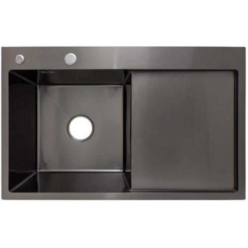 Мойка кухонная Lidz нержавеющая сталь LDH7849BRPVD4362547531 780x490 мм прямоугольная 1 мм (239638)