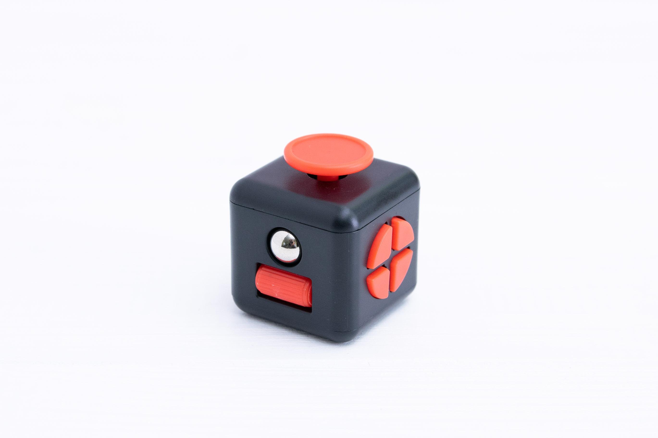 Кубик антистресс Fidget cube нестандартный Black/Red - фото 5