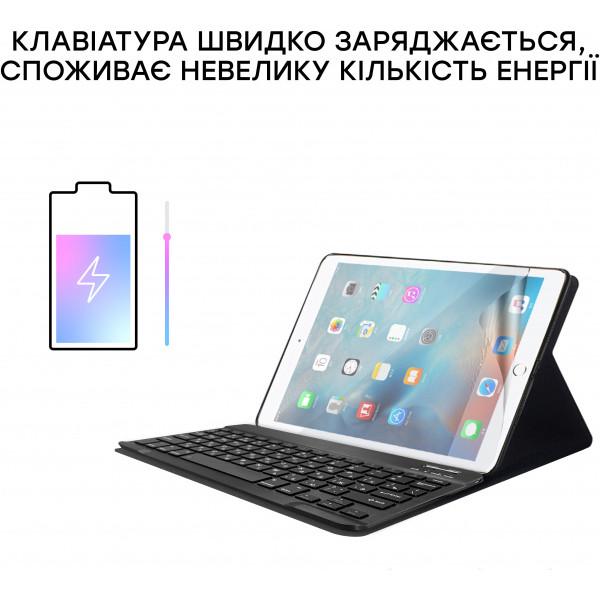 Airon Premium для iPad Pro 12.9" с Bluetooth клавиатурой, защитной пленкой и салфеткой Black (3576) - фото 7