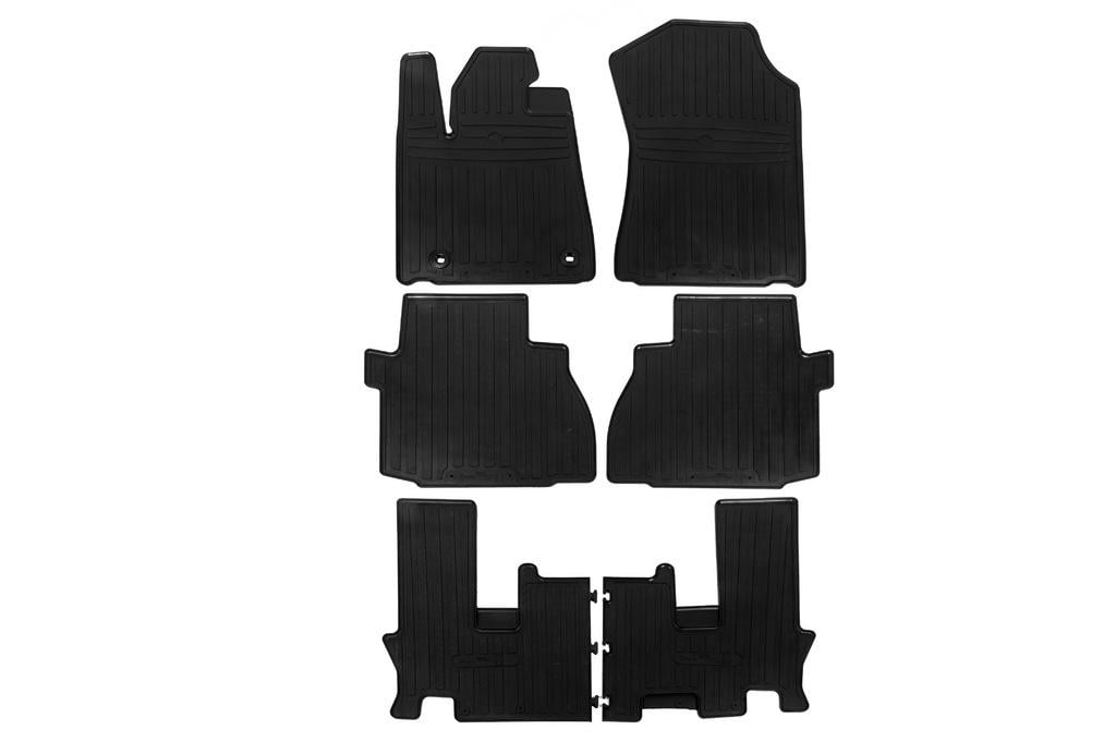 Резиновые коврики Stingray для Toyota Sequoia 2007-2022гг. резина Черный