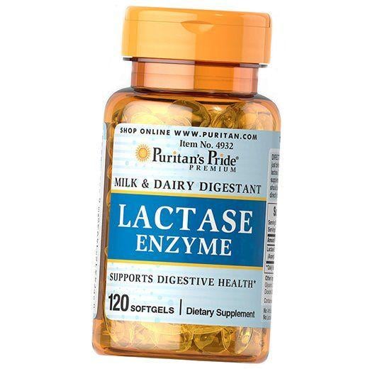 Ферменты Лактазы Lactase Enzyme, Puritan's Pride 120 капс. (69367002)