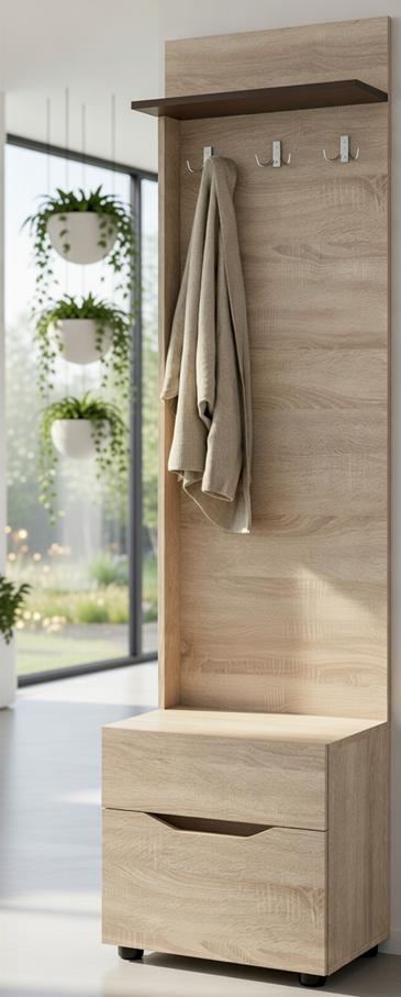 Передпокій Мастер Форм Аякс 500х376х1880 мм Дуб сонома/Венге магія