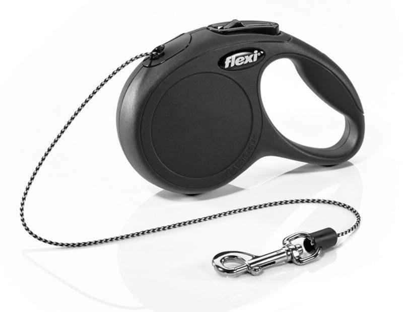Поводок-рулетка Flexi Cat XS для кошек 3 м до 8 кг Черный