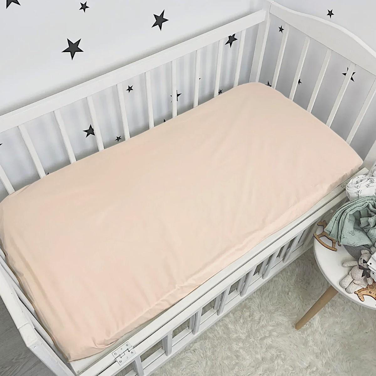 Простынь на резинке детская Bimbo 120х60 см Бежевый (28590) - фото 4 Простынь на резинке детская Bimbo 120х60 см Бежевый (28590) - фото 4