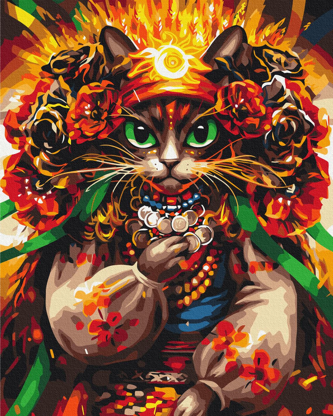 Картина по номерам Brushme Кошка Ворожка 50x60 см (BS53862L) Картина по номерам Brushme Кошка Ворожка 50x60 см (BS53862L)