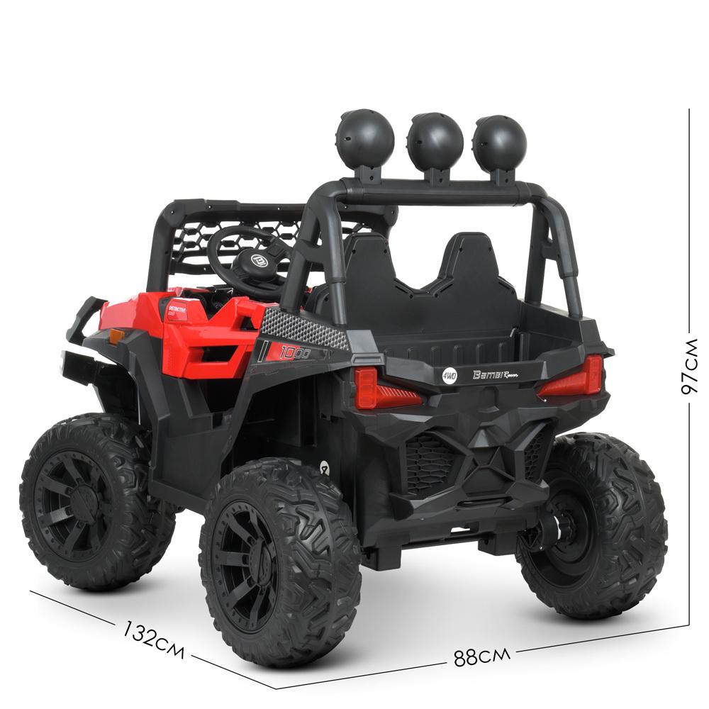 Электромобиль детский внедорожник 4WD Bambi M 4620EBLR Красный - фото 10