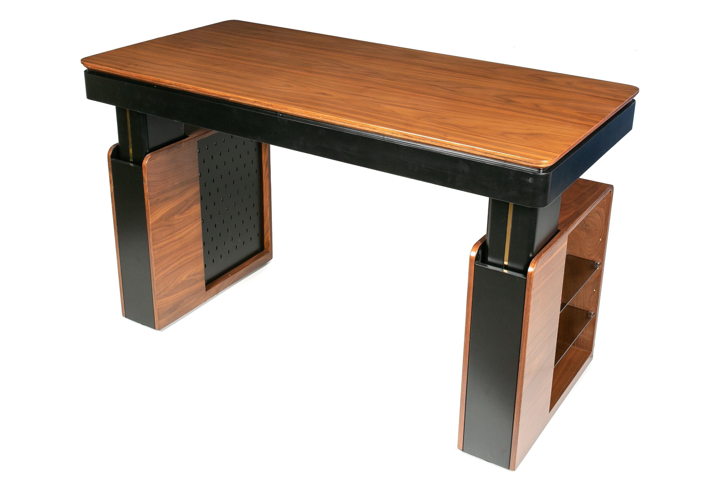 Регульований стіл кабінет Barsky Lux 2 motors 1400x700 мм Wood (LT-01) - фото 2