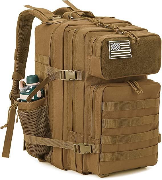 Рюкзак військовий тактичний для чоловіків Molle Daypack 45Л, рюкзак похідний з тримачем для пляшок