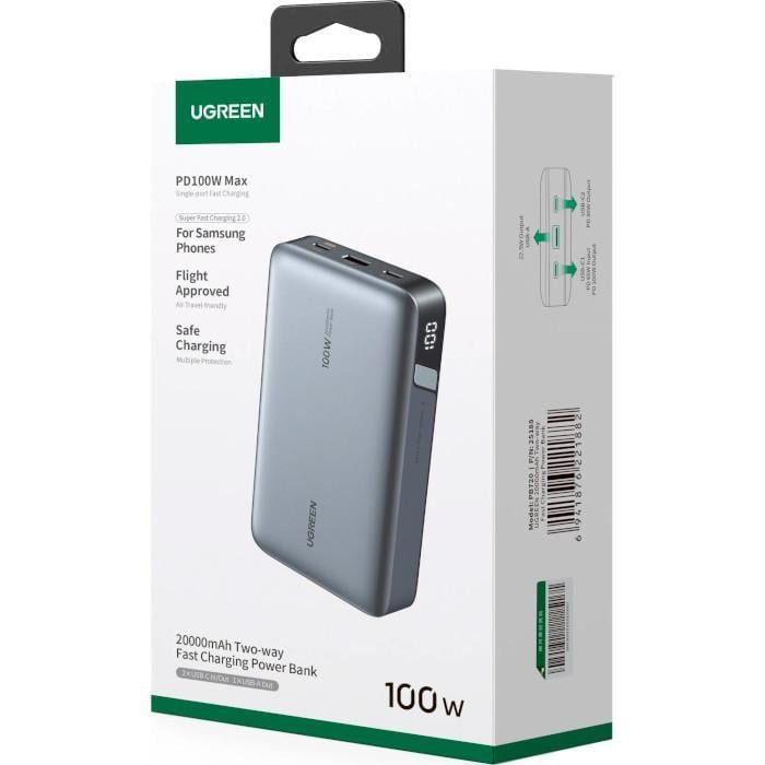 Повербанк UGREEN PB720 20000 mAh 100 W Two-way FC (25188)