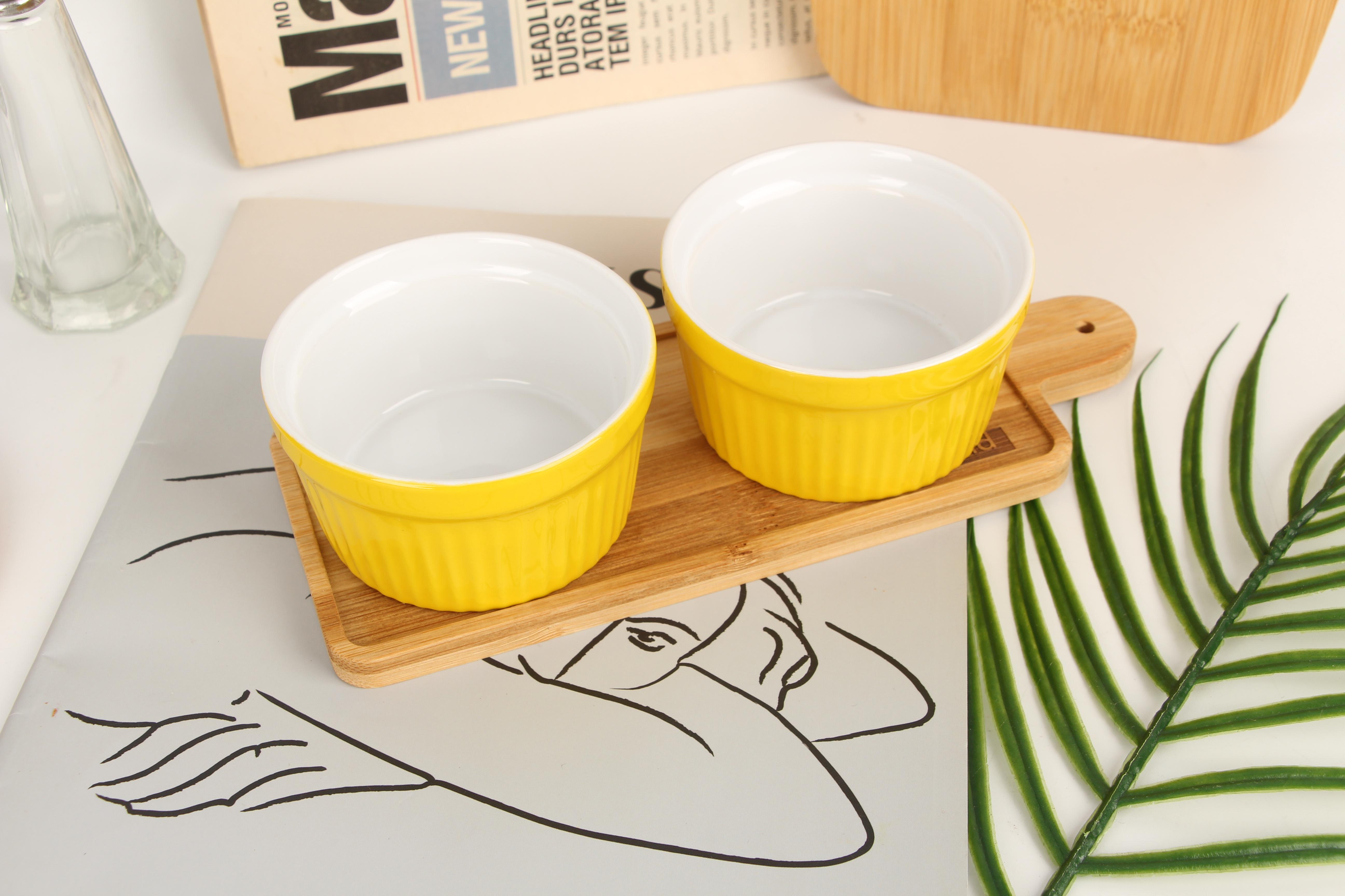 Набор пиал керамических на подставке Eurogold 3 предмета (7112901412) - фото 3 Набор пиал керамических на подставке Eurogold 3 предмета (7112901412) - фото 3