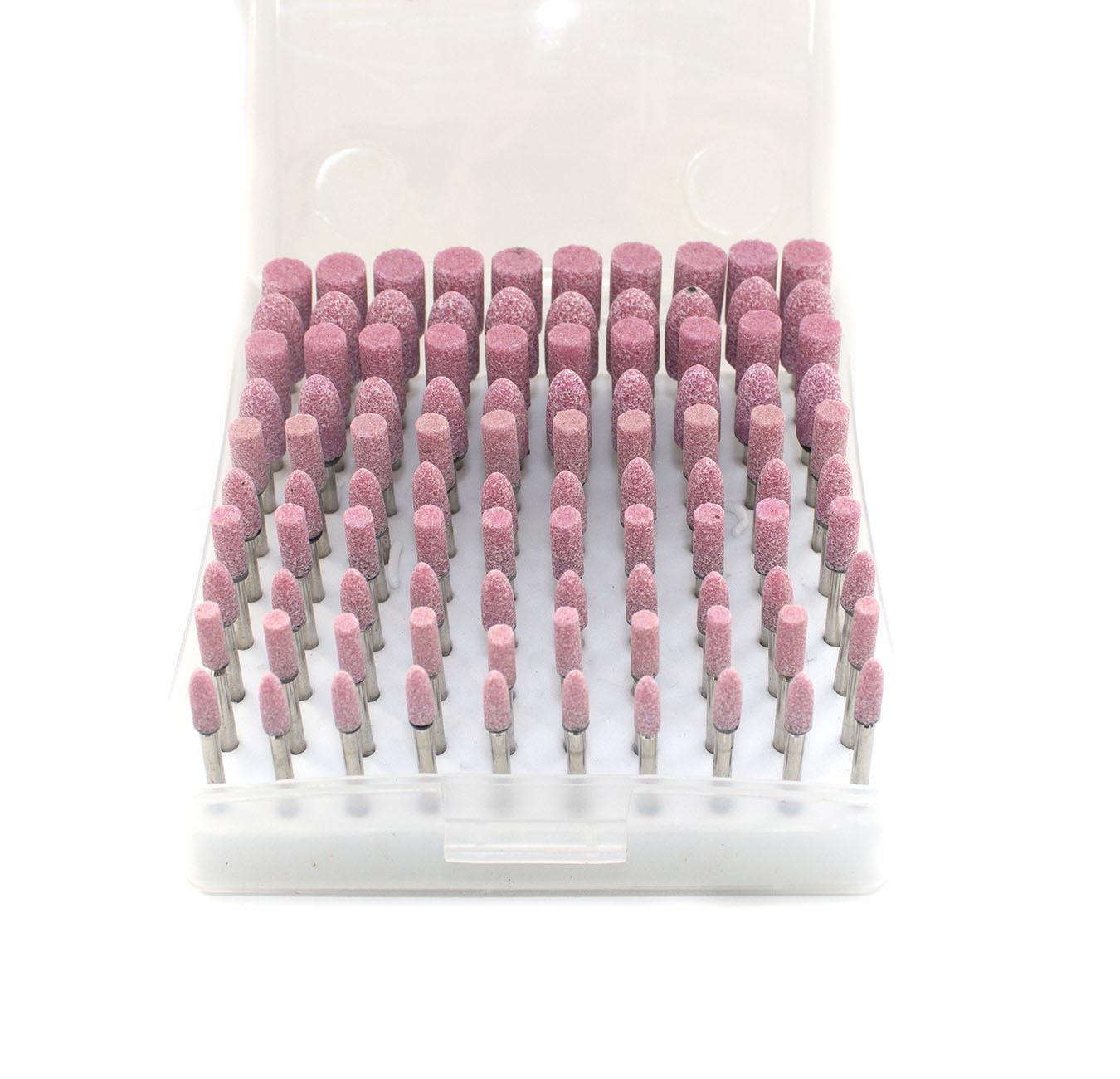 Набор абразивных шарошек для гравёра. 100 шт. Корунд Набор абразивных шарошек для гравёра. 100 шт. Корунд