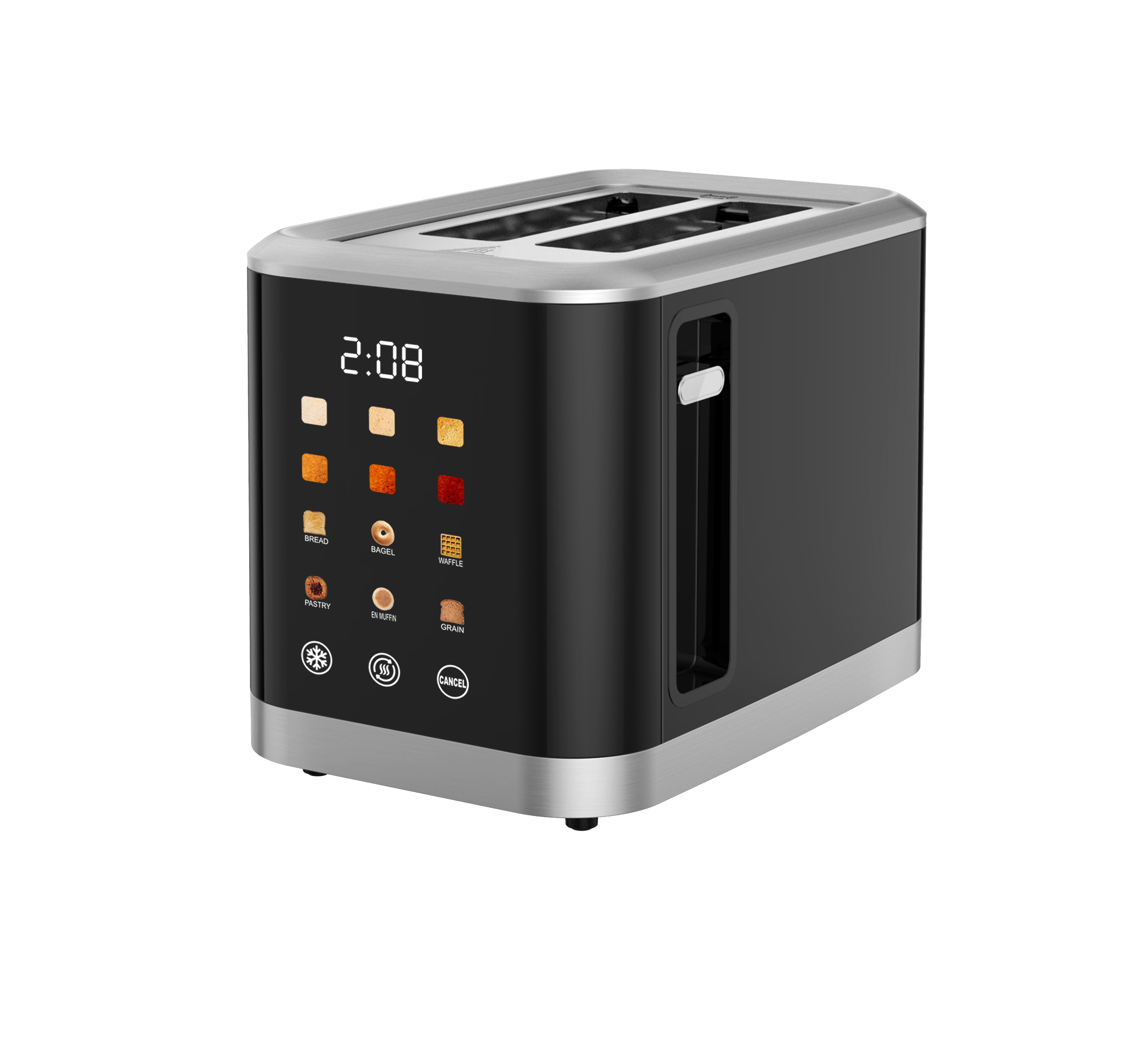 Тостер KUMTEL HTS-03 INOX Black