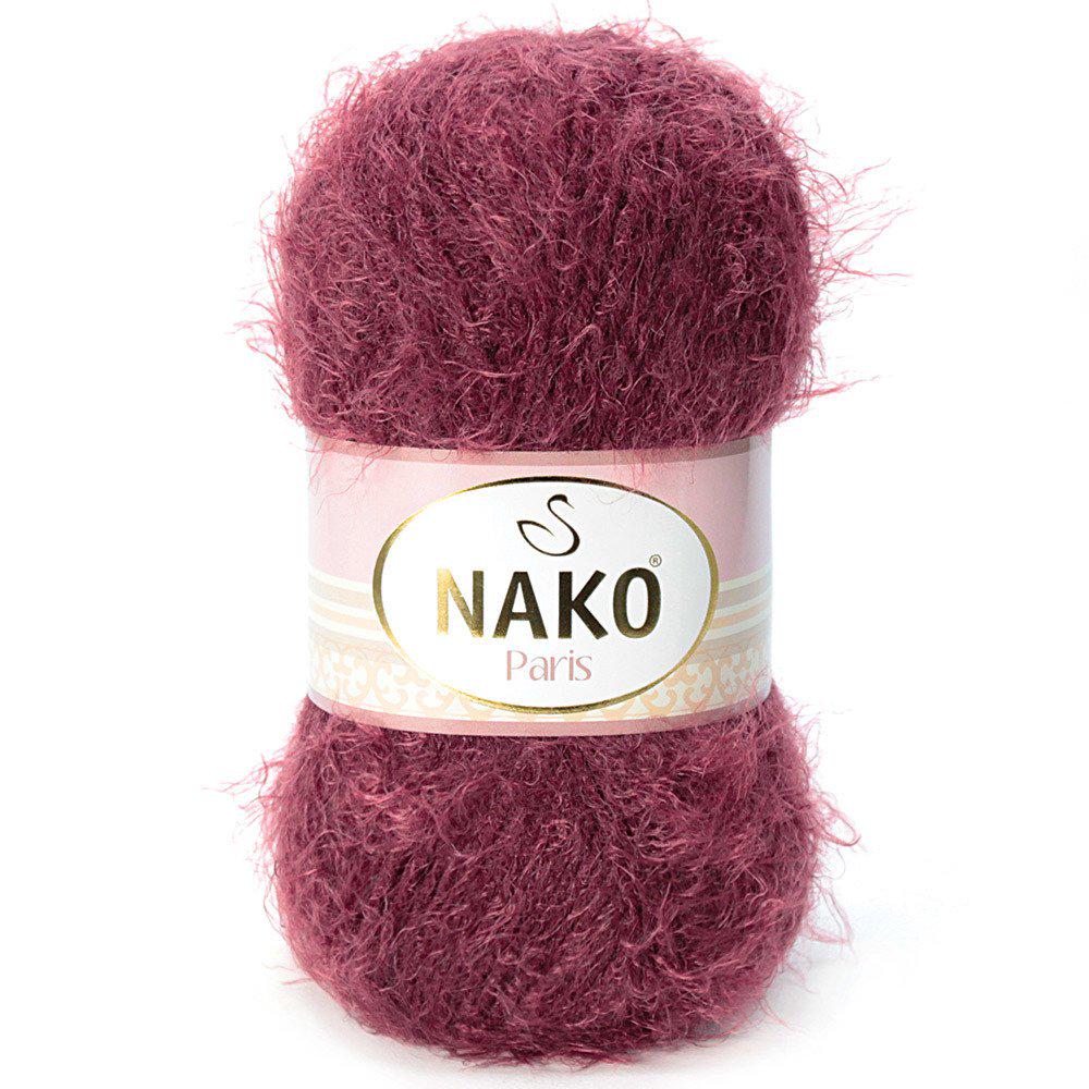 Пряжа Nako Paris 11273 бордовый (2573)