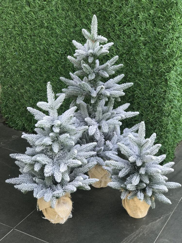 Ялинка лита Classic в мішковині 50 см Засніжений (210N/50/GS) - фото 8 Ялинка лита Classic в мішковині 50 см Засніжений (210N/50/GS) - фото 8
