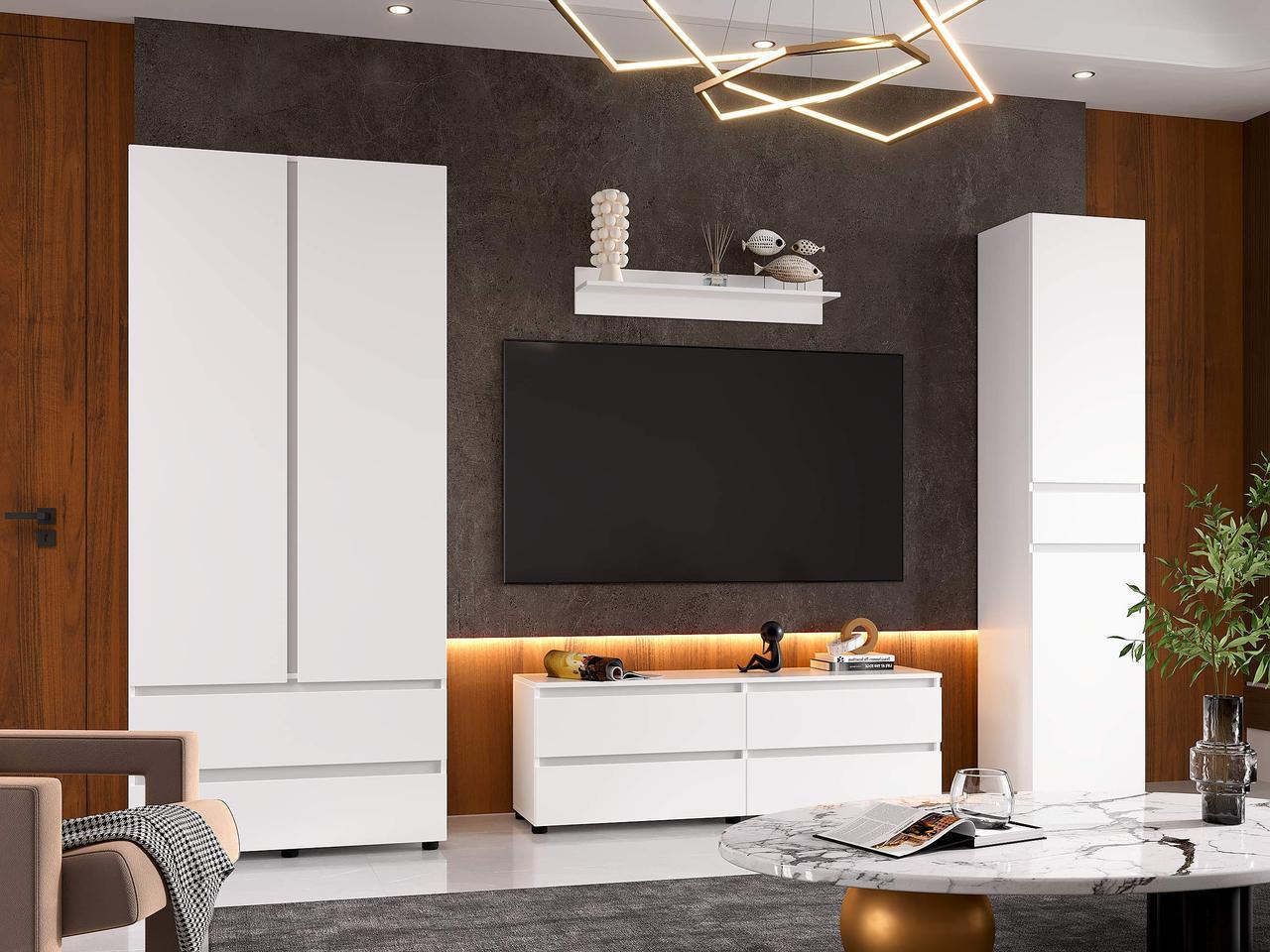 Вітальня Еверест Лайт-1 Білий (161399) - фото 1 Вітальня Еверест Лайт-1 Білий (161399) - фото 1