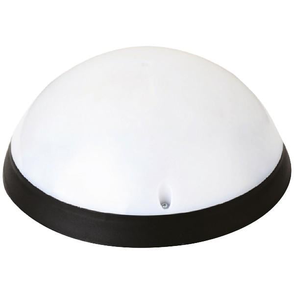 Світильник пластиковий HOROZ ELECTRIC Акуа Повний Місяць Опал LED 12W з датчиком руху 6400K денний Чорний