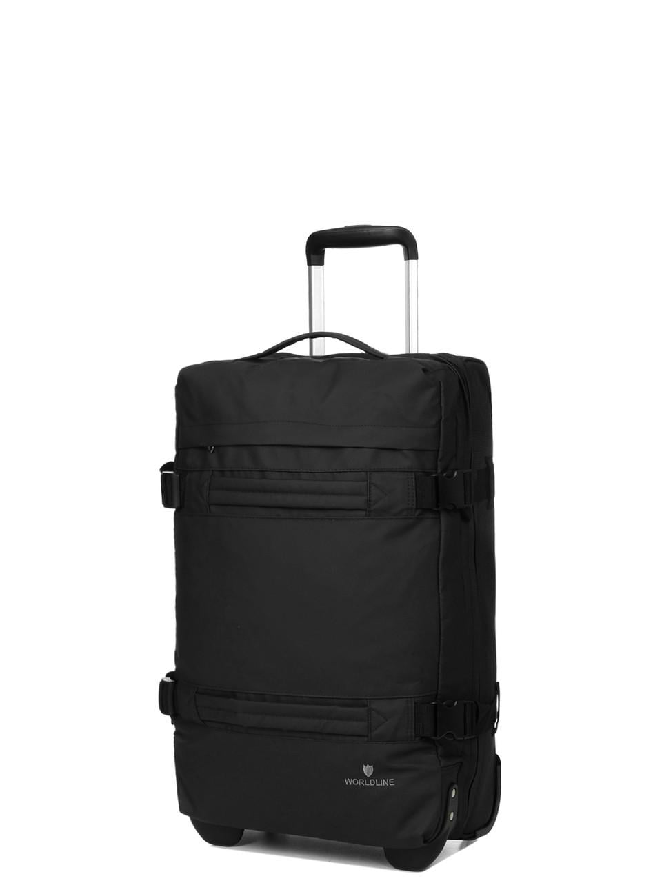 Дорожная сумка на колесах средняя Worldline М 60x37x22 см 49 л 2,4 кг Черный (853-60)