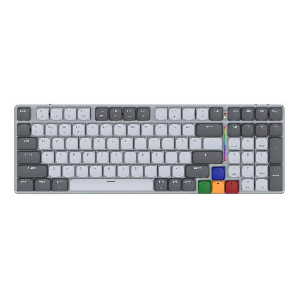 Клавіатура ігрова бездротова Fantech MAXFIT AIR99 MK916 Brown Switch Сірий (33165003)