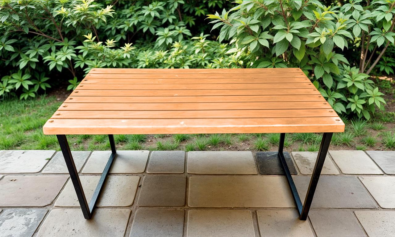 Стіл садовий Tobi Sho Грід у стилі Лофт 3000х700х800 мм Дуб - фото 1