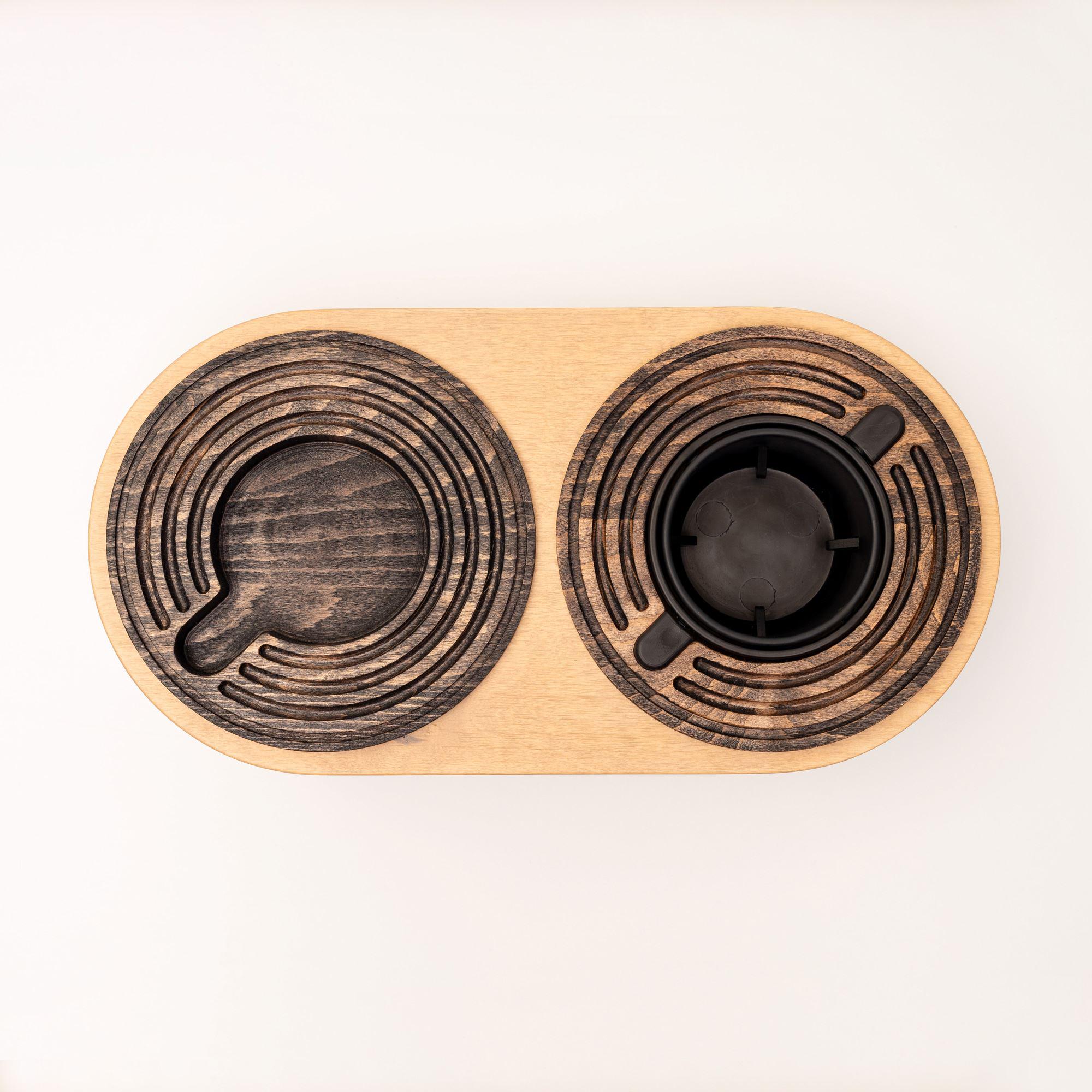 Підставка балансуюча Spillno Oval під келих/пляшку/банку з двосторонньою підставкою для чашки або тарілки (80002) - фото 4