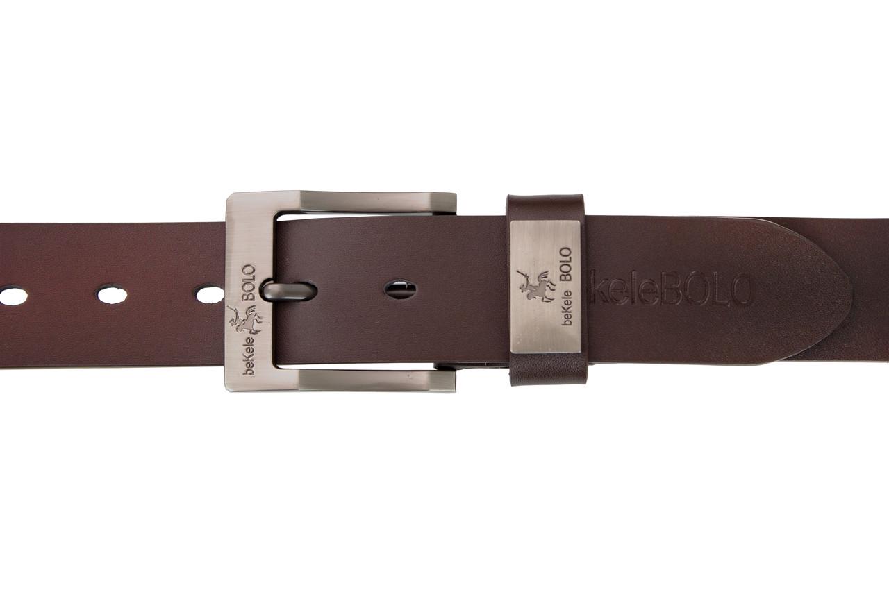 Ремень мужской Bekele Bolo Hawk B-01 эко-кожа 125 см Brown (3_05444) - фото 8