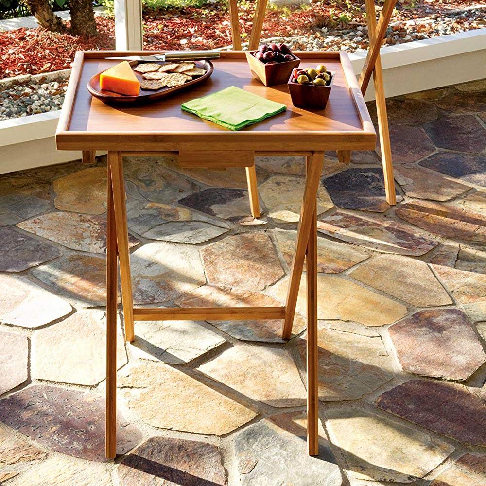 Столик раскладной из дерева Суон Мускат (СУН-001407)