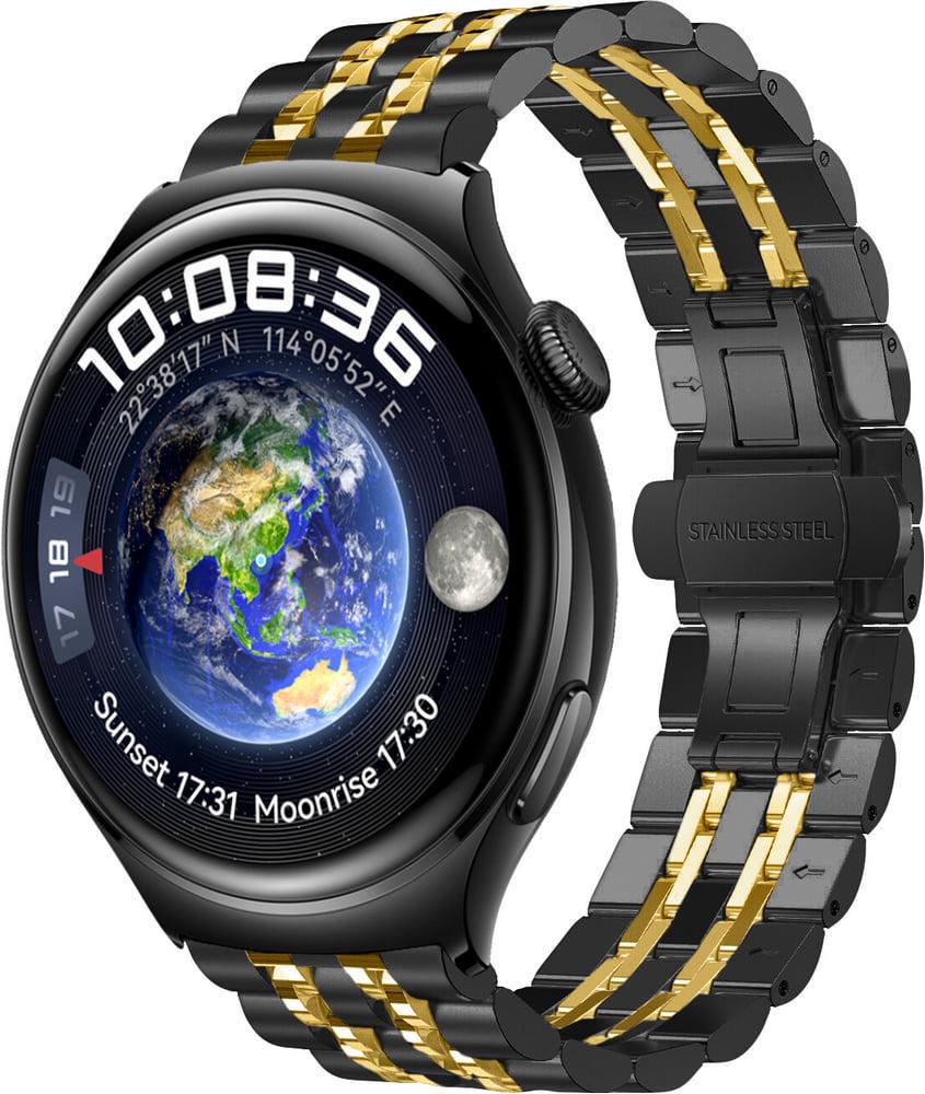 Браслет металлический Spinye Line для Huawei Watch 4/4 Pro Black Gold (38607-02)