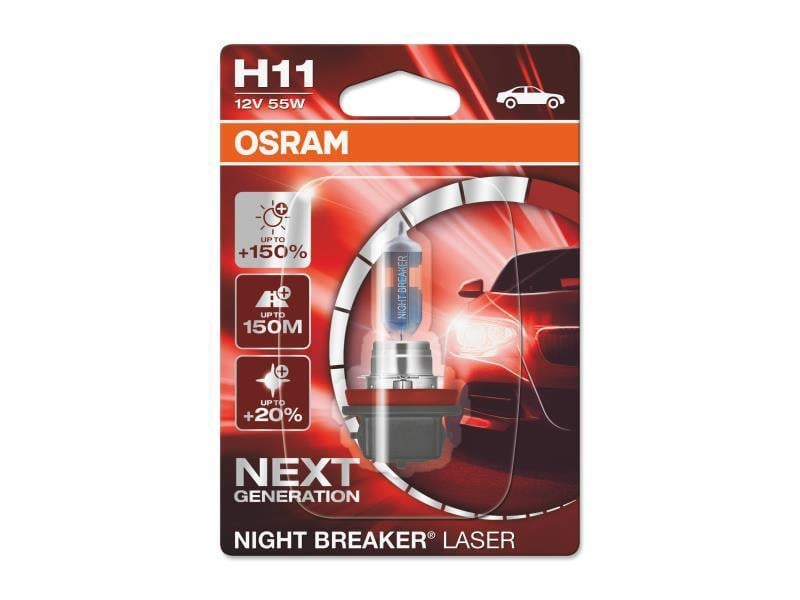 Автомобільна лампа галогенна Osram OSR 64211NL-1BL H11 55 Вт 12V (23560273)