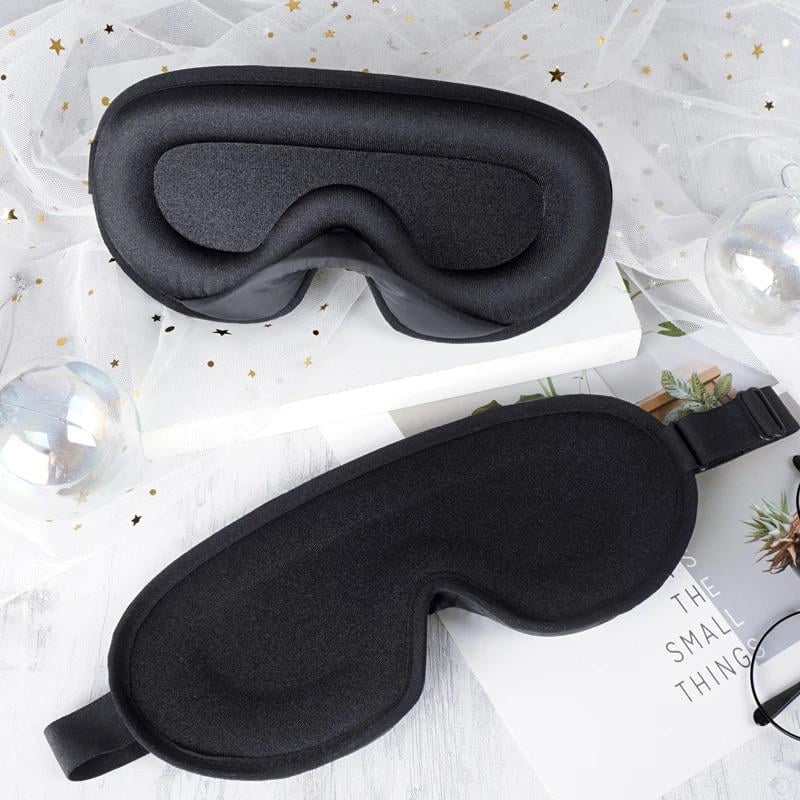 Маска для сна и беруши 3D Sleep Eye Mask Черный (7545) - фото 5