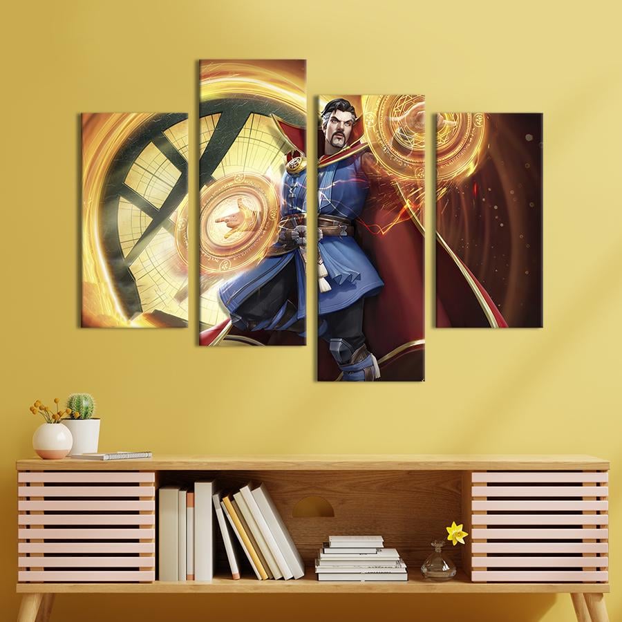 Картина модульная из 4 частей Доктор Стрэндж - герой вселенной Marvel L 129x90 см (705-42)