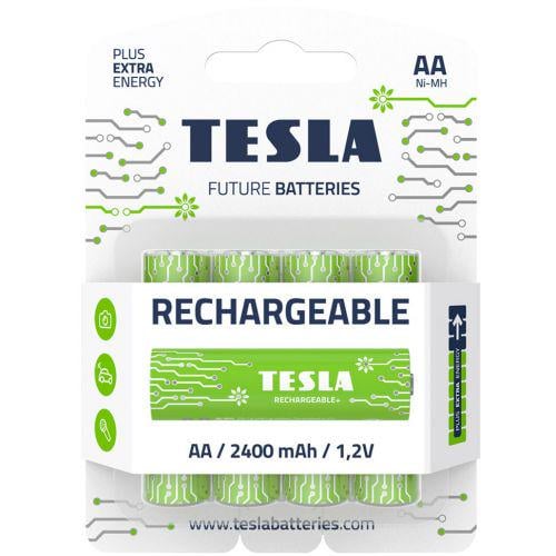 Батарейки акумуляторні Tesla AA/Rechargeable 4 шт. Green (HR6)