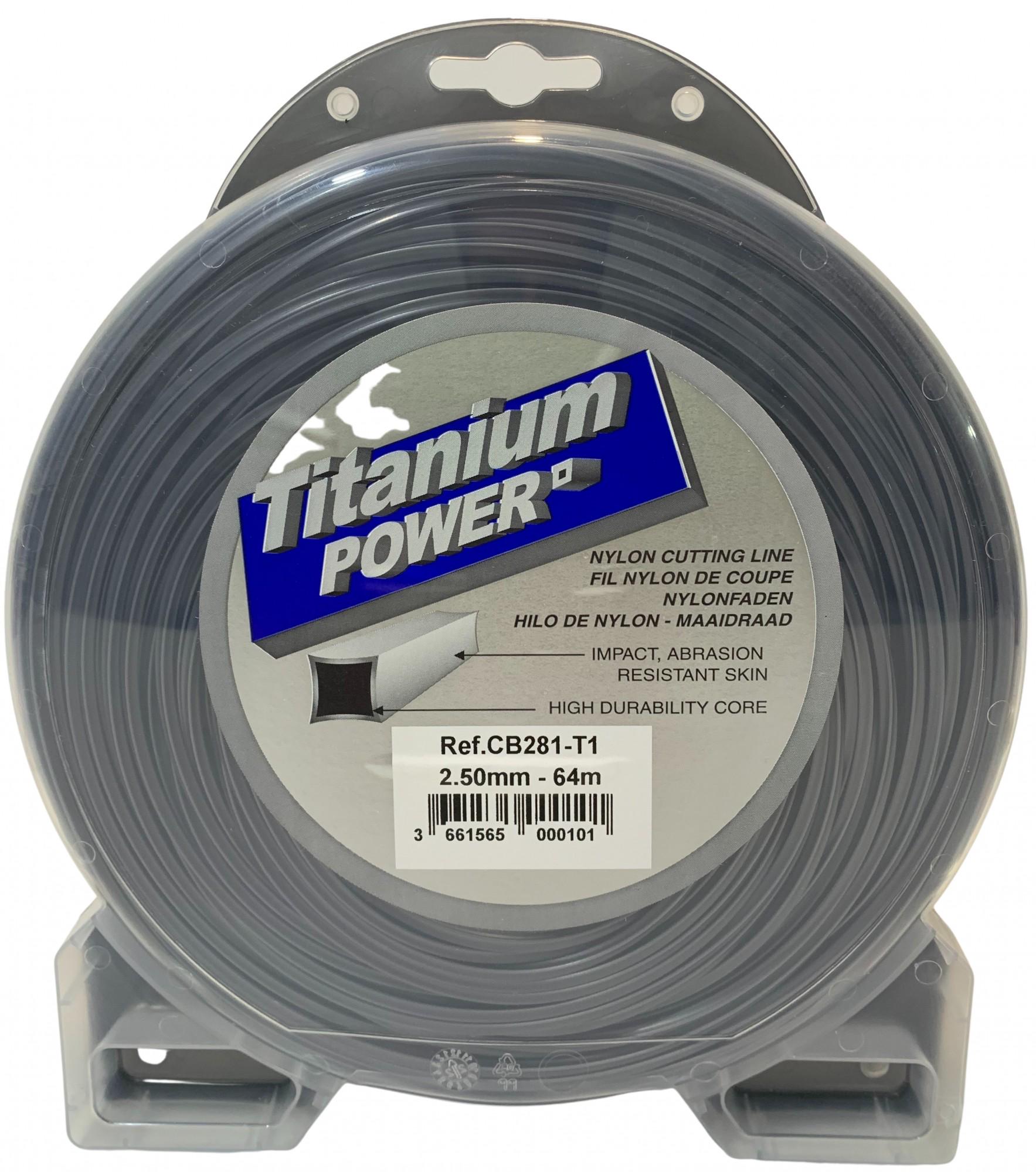 Косильна струна Titanium Power Ø 2,5 мм 64 м квадрат (CB281)