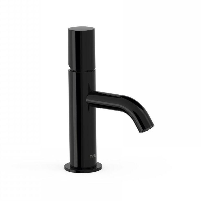 Змішувач для умивальника Tres Study Exclusive 110 мм Чорний глянець (26190301TNE)