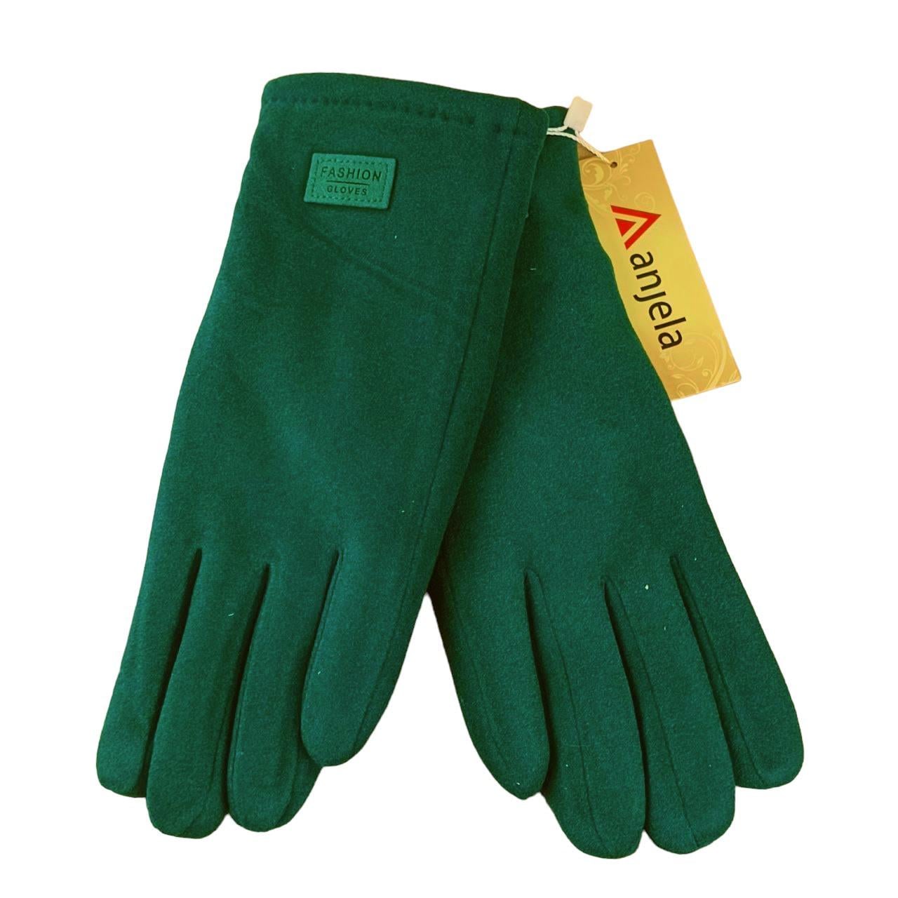 Перчатки женские Fashion сенсорные эластичные S-L Изумрудный (47294)